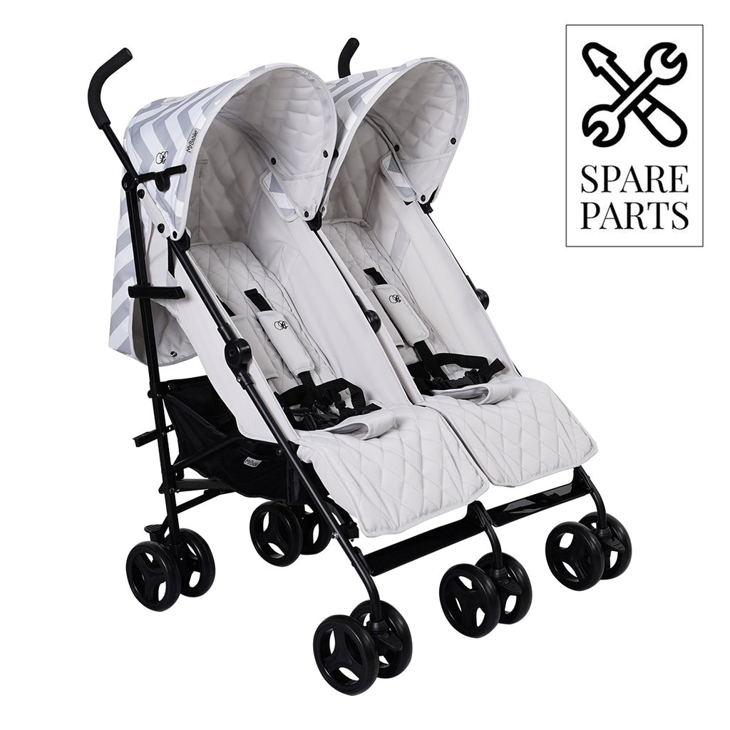 double stroller parts Spare Parts for Billie Faiers MB11 Grey Chevron Double Stroller MB11 G – My Babiie